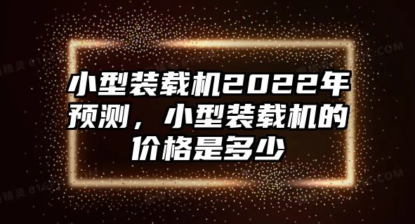 小型裝載機(jī)2022年預(yù)測，小型裝載機(jī)的價(jià)格是多少