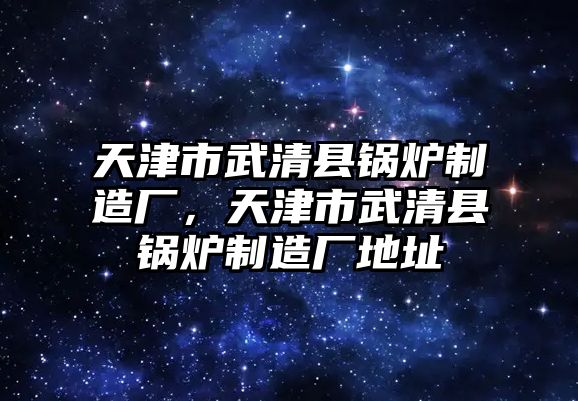 天津市武清縣鍋爐制造廠，天津市武清縣鍋爐制造廠地址