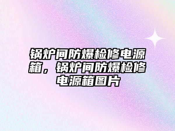 鍋爐間防爆檢修電源箱，鍋爐間防爆檢修電源箱圖片