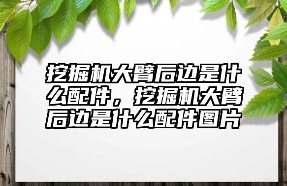 挖掘機大臂后邊是什么配件，挖掘機大臂后邊是什么配件圖片