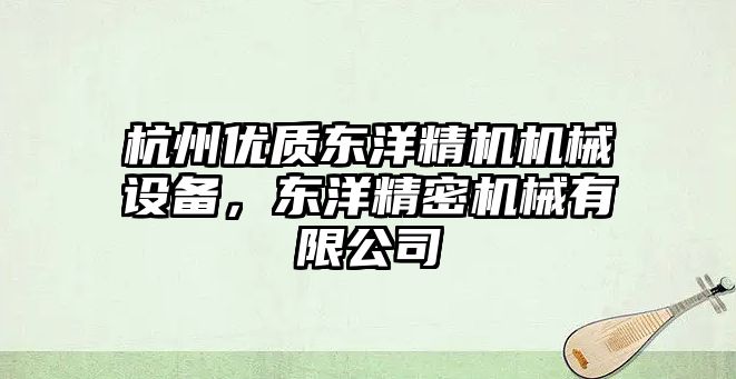 杭州優(yōu)質(zhì)東洋精機機械設(shè)備，東洋精密機械有限公司