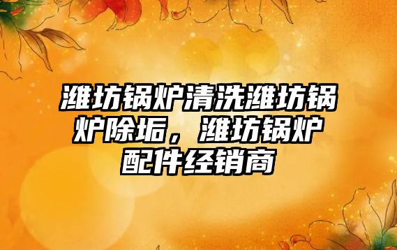 濰坊鍋爐清洗濰坊鍋爐除垢，濰坊鍋爐配件經(jīng)銷商