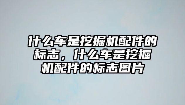 什么車是挖掘機配件的標志，什么車是挖掘機配件的標志圖片