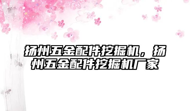 揚(yáng)州五金配件挖掘機(jī)，揚(yáng)州五金配件挖掘機(jī)廠家