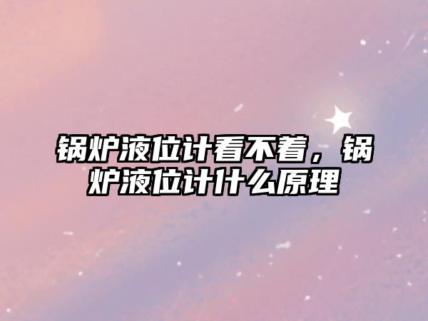 鍋爐液位計(jì)看不著，鍋爐液位計(jì)什么原理