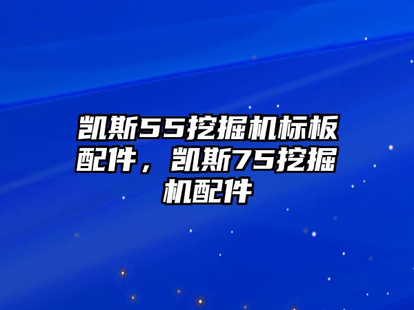 凱斯55挖掘機(jī)標(biāo)板配件，凱斯75挖掘機(jī)配件