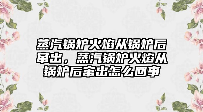 蒸汽鍋爐火焰從鍋爐后竄出，蒸汽鍋爐火焰從鍋爐后竄出怎么回事