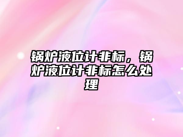 鍋爐液位計非標(biāo)，鍋爐液位計非標(biāo)怎么處理