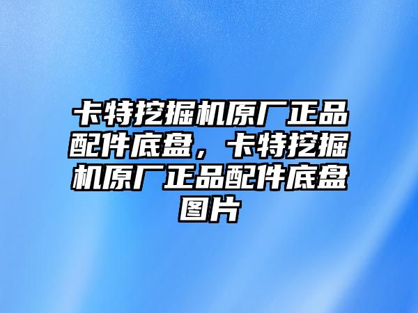 卡特挖掘機(jī)原廠正品配件底盤，卡特挖掘機(jī)原廠正品配件底盤圖片