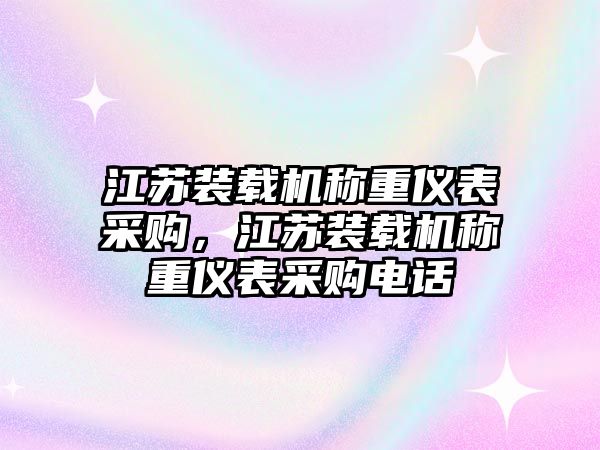 江蘇裝載機(jī)稱重儀表采購，江蘇裝載機(jī)稱重儀表采購電話