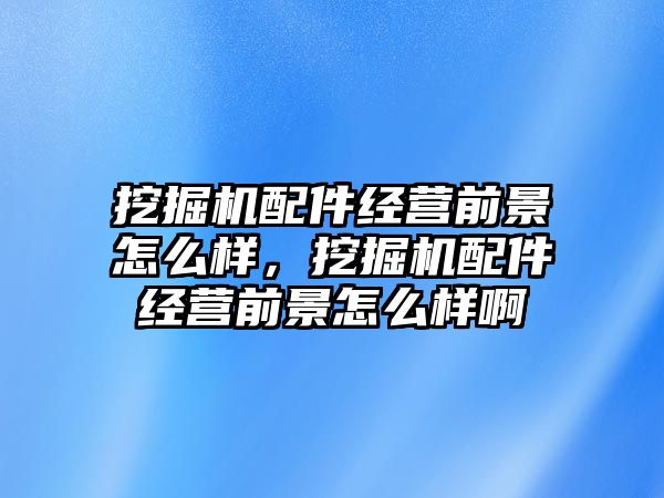 挖掘機(jī)配件經(jīng)營前景怎么樣，挖掘機(jī)配件經(jīng)營前景怎么樣啊