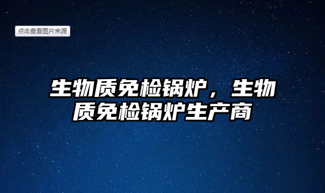 生物質(zhì)免檢鍋爐，生物質(zhì)免檢鍋爐生產(chǎn)商