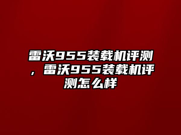 雷沃955裝載機(jī)評(píng)測，雷沃955裝載機(jī)評(píng)測怎么樣