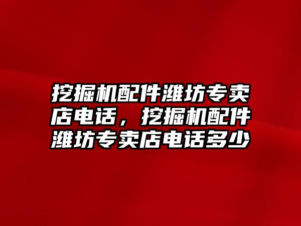 挖掘機(jī)配件濰坊專賣店電話，挖掘機(jī)配件濰坊專賣店電話多少