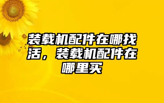 裝載機(jī)配件在哪找活，裝載機(jī)配件在哪里買