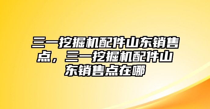 三一挖掘機(jī)配件山東銷售點(diǎn)，三一挖掘機(jī)配件山東銷售點(diǎn)在哪