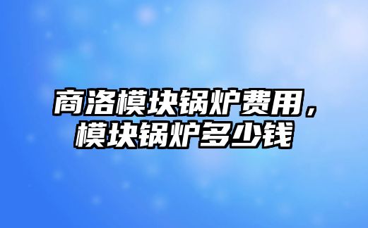 商洛模塊鍋爐費(fèi)用，模塊鍋爐多少錢