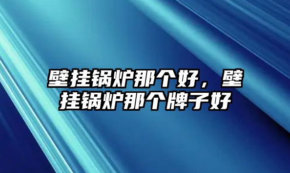 壁掛鍋爐那個(gè)好，壁掛鍋爐那個(gè)牌子好