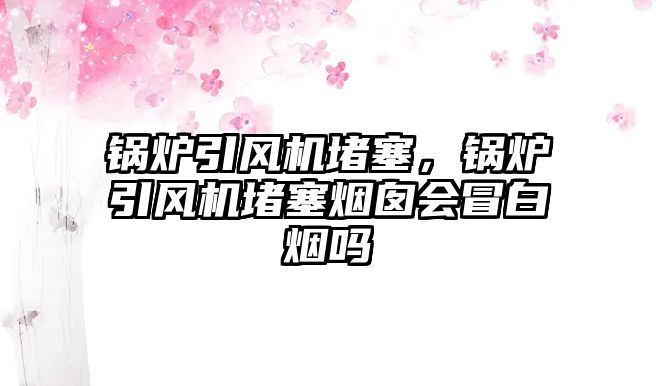 鍋爐引風機堵塞，鍋爐引風機堵塞煙囪會冒白煙嗎