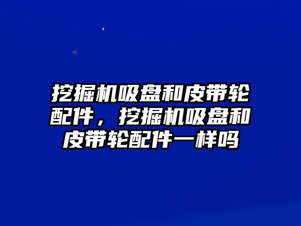 挖掘機吸盤和皮帶輪配件，挖掘機吸盤和皮帶輪配件一樣嗎