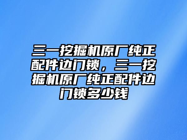 三一挖掘機原廠純正配件邊門鎖，三一挖掘機原廠純正配件邊門鎖多少錢