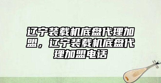 遼寧裝載機(jī)底盤代理加盟，遼寧裝載機(jī)底盤代理加盟電話