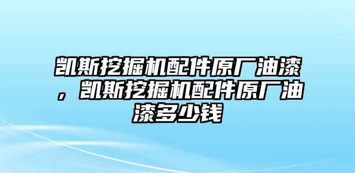 凱斯挖掘機(jī)配件原廠油漆，凱斯挖掘機(jī)配件原廠油漆多少錢