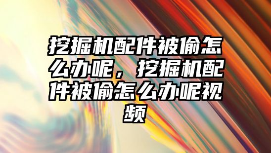 挖掘機配件被偷怎么辦呢，挖掘機配件被偷怎么辦呢視頻