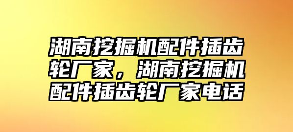 湖南挖掘機配件插齒輪廠家，湖南挖掘機配件插齒輪廠家電話