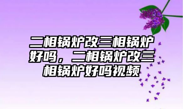 二相鍋爐改三相鍋爐好嗎，二相鍋爐改三相鍋爐好嗎視頻