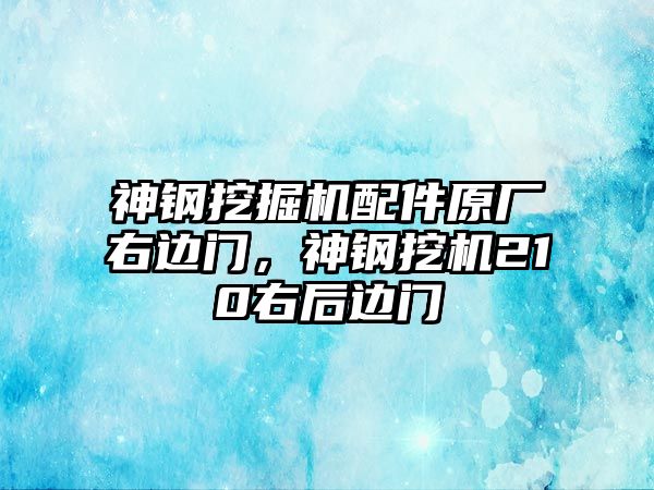 神鋼挖掘機配件原廠右邊門，神鋼挖機210右后邊門