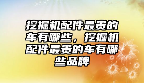 挖掘機(jī)配件最貴的車有哪些，挖掘機(jī)配件最貴的車有哪些品牌