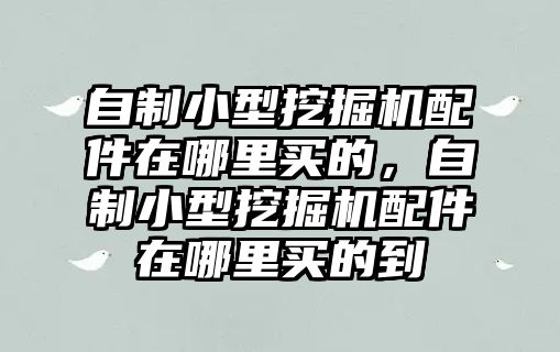 自制小型挖掘機配件在哪里買的，自制小型挖掘機配件在哪里買的到