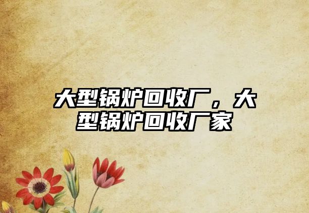 大型鍋爐回收廠，大型鍋爐回收廠家