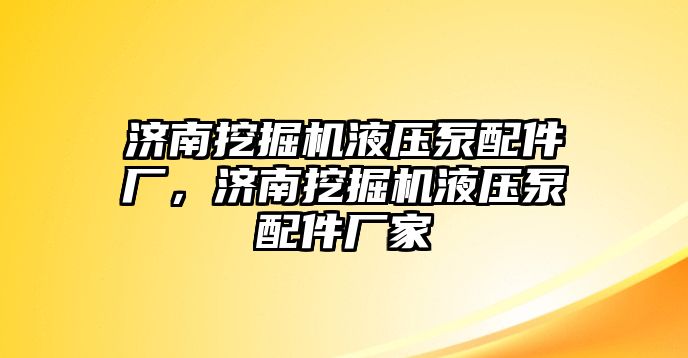 濟(jì)南挖掘機(jī)液壓泵配件廠，濟(jì)南挖掘機(jī)液壓泵配件廠家