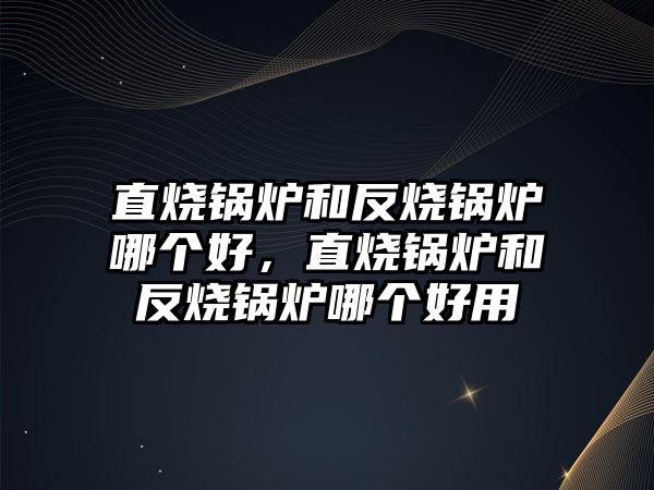 直燒鍋爐和反燒鍋爐哪個好，直燒鍋爐和反燒鍋爐哪個好用