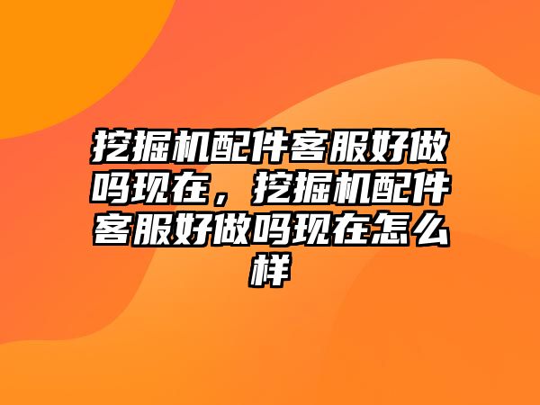 挖掘機(jī)配件客服好做嗎現(xiàn)在，挖掘機(jī)配件客服好做嗎現(xiàn)在怎么樣