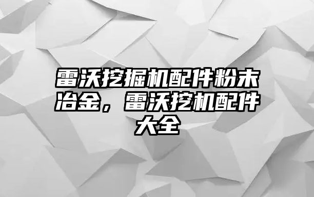 雷沃挖掘機配件粉末冶金，雷沃挖機配件大全