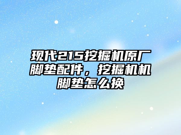 現(xiàn)代215挖掘機(jī)原廠腳墊配件，挖掘機(jī)機(jī)腳墊怎么換