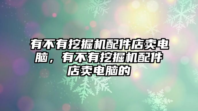 有不有挖掘機(jī)配件店賣電腦，有不有挖掘機(jī)配件店賣電腦的