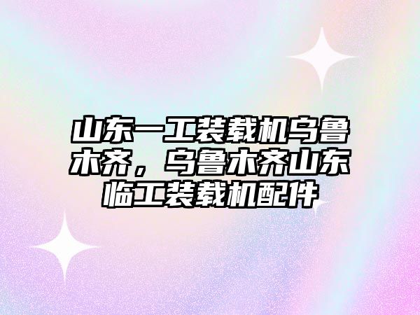 山東一工裝載機烏魯木齊，烏魯木齊山東臨工裝載機配件