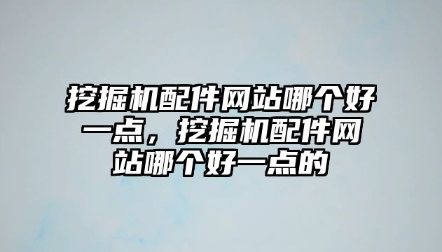 挖掘機(jī)配件網(wǎng)站哪個(gè)好一點(diǎn)，挖掘機(jī)配件網(wǎng)站哪個(gè)好一點(diǎn)的