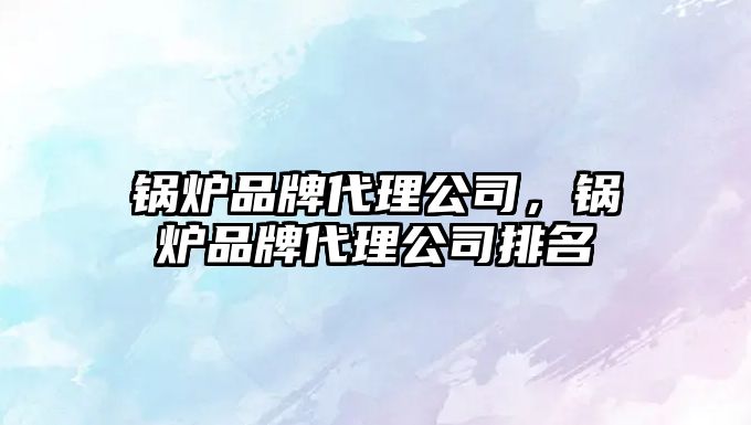 鍋爐品牌代理公司，鍋爐品牌代理公司排名