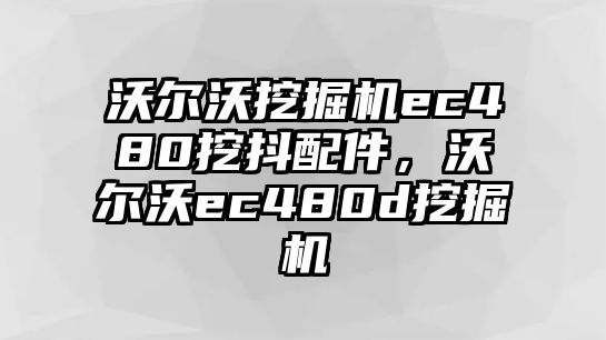 沃爾沃挖掘機(jī)ec480挖抖配件，沃爾沃ec480d挖掘機(jī)