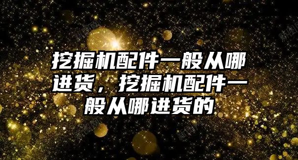 挖掘機配件一般從哪進貨，挖掘機配件一般從哪進貨的