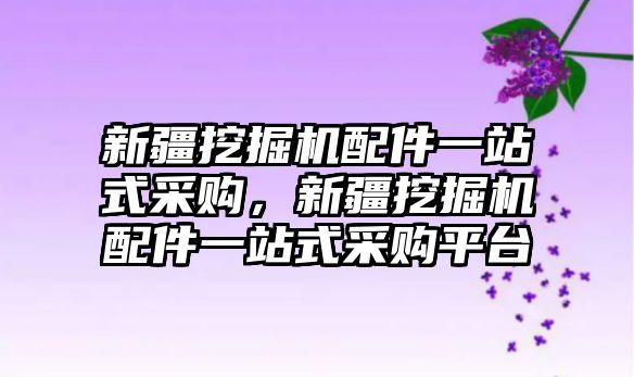 新疆挖掘機配件一站式采購，新疆挖掘機配件一站式采購平臺