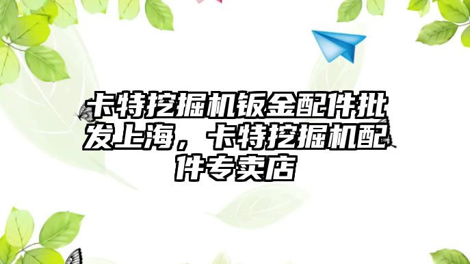 卡特挖掘機鈑金配件批發(fā)上海，卡特挖掘機配件專賣店