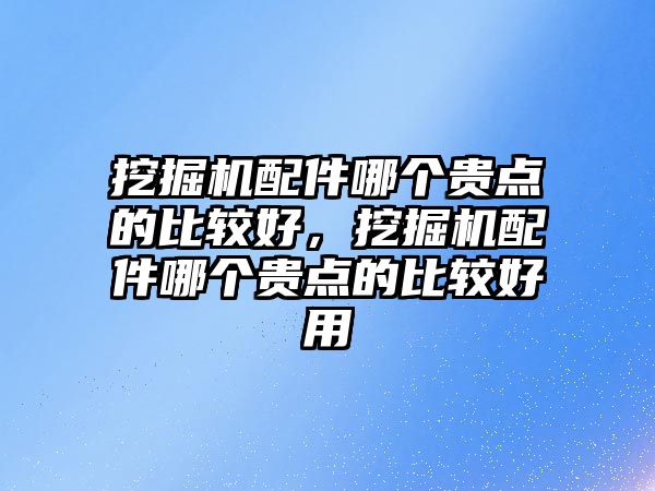 挖掘機配件哪個貴點的比較好，挖掘機配件哪個貴點的比較好用