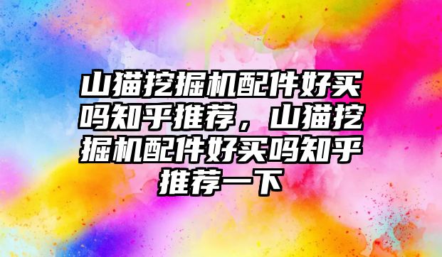 山貓挖掘機配件好買嗎知乎推薦，山貓挖掘機配件好買嗎知乎推薦一下