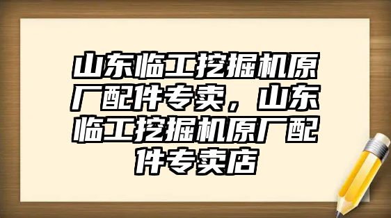 山東臨工挖掘機原廠配件專賣，山東臨工挖掘機原廠配件專賣店